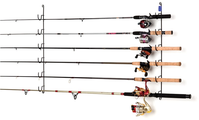Rack'em Horizontal 6-Rod Fishing Rod Rack, (7006) - Image 1